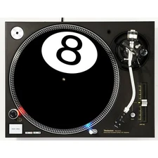 8 Ball #1 Old Skool Slipmat Turntable 12" LP Record Player DJ Audiophile