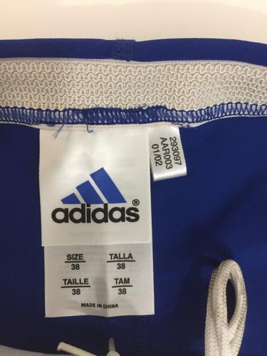 adidas Men's 9" Jammer Swim Shorts Royal Blue Swimwear Size 38" - Picture 8 of 17