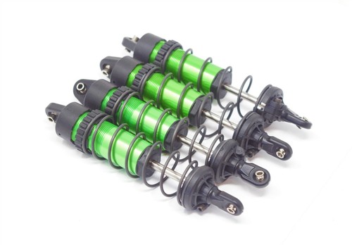 Fits Traxxas 89086-4 1/10 Wide-MAXX - SHOCKS (GREEN-Anodized dampers & springs