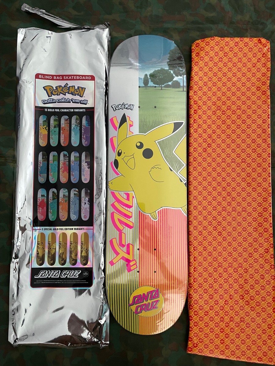 Pokémon X Santa Cruz Pikachu Limited Edition Skateboard Deck Pokémon X Santa Cruz Pikachu Limited Edition Skateboard Deck