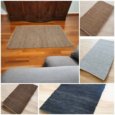 Teppich Läufer | 160 X 80cm | Echt Leder | Alle Wohnräume & Zimmer | 10mm hoch - Bild 1 von 4