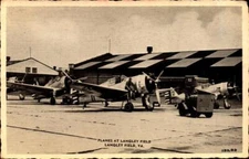 REAL PICTURE POSTCARD-PLANES AT LANGLEY FIELD -VIRGINIA -WW II-BK57