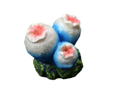 Aquarium Decor Air Bubble Stone Blue Coral Oxygen Pump Resin Craft