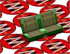 1/25 scale 1969 Road Runner rear bench seat for AMT or Heaths Model Works interi