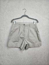 American Eagle Women Short 4 Tan 100 Cotton High Rise Pocket Regular Fit Chino