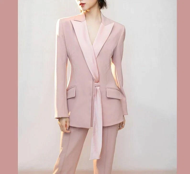 Pink tuxedo hotsell womens