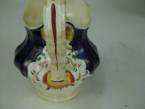 Early 19th Century Gaudy Welsh Creamer Old Repair - Picture 9 of 16