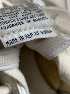 Vtg 80s. 1981 Nike Volleyball Women's Shoes 8.5 ,Men's 7 White