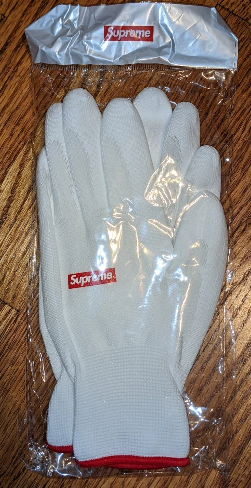 Gants caoutchoutés Supreme FW20 100 % authentiques AUTOMNE HIVER 2020 blancs neufs dans leur boîte scellés