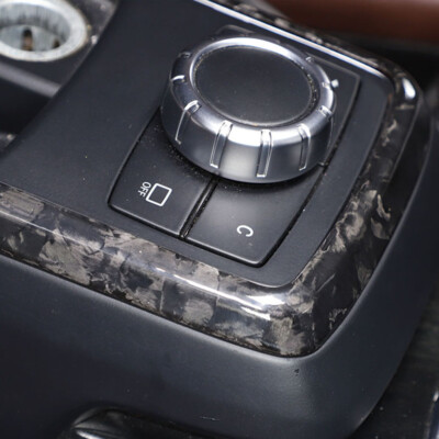 Forged Carbon Fiber Console Mode Cover Frame Trim For Benz W463 G500 G63 2012-18
