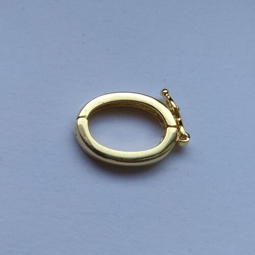 Pearl NECKLACE SHORTENER clasp-Connector-925 sterling silver-Gold -Rose-17mm - Picture 6 of 7