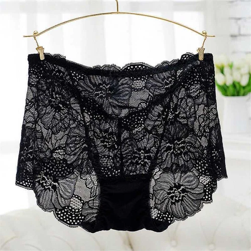 Damen-Spitzenhöschen nahtlos sexy Unterwäsche hohe Taille Schlüpfer Dessous weiblich USA - Bild 16 von 32