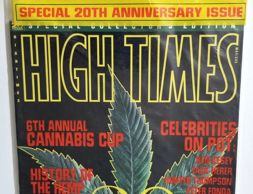 HIGH TIMES SEALED MAGAZINE 6TH CANNABIS CUP 20TH ANNIVERSARY HIPPIE ZINE PRINT - Image 2 of 4
