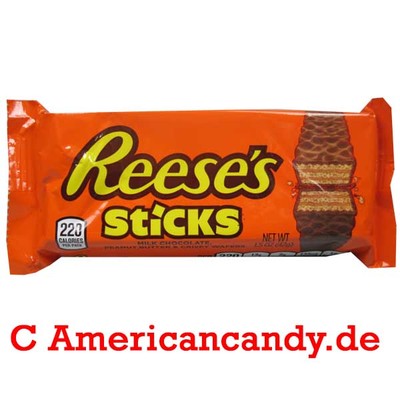 4x Reese's Sticks Erdnussbutter-Waffeln USA  (41,61 /1kg)