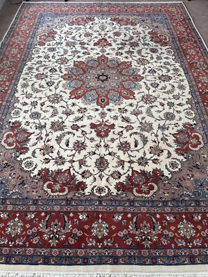 High Quality Handmade Pakistani Oriental Rug, Floral Medallion Design, 8'x11'