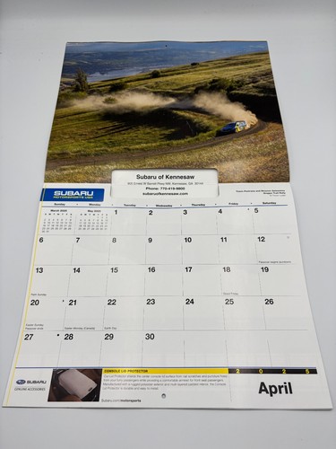 2025 Subaru Motorsports 13 Month Wall Calendar Great Photos Brand New VB WRX - Picture 6 of 16