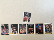 James Worthy 7 card lot Los Angeles Lakers, North Carolina