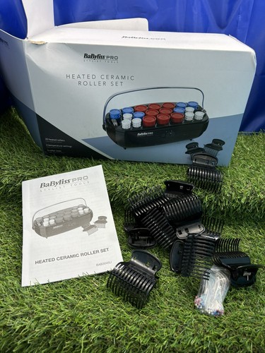 Babyliss Pro Heated ceramic Rollers, 20 Rollers, 20 Pins, 10 Clips, Boxed