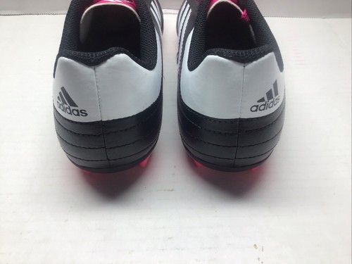 NUEVO Botines de fútbol Adidas blanco y negro con detalles en rosa intenso hombres 4,5 o mujeres 6 - Imagen 8 de 12