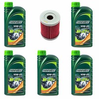 MotoröL Set ÖLfilter HF132 10W40 5 Liter FüR Arctic Cat 250 Suzuki LT-F LT-Z LTF