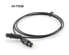 3ft Fiber Optical Toslink to Toslink 2.2mm Digital Audio Slim Type Cable