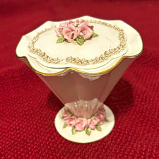 VTG Candy Dish or Trinket Jar porcelain with ...