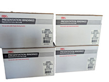 GBC Cerlox 4000098 3/4 White 19-Ring Binding Combs 4 Boxes 400 Total