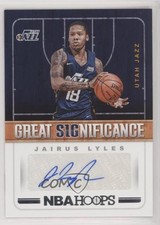 2018-19 Panini NBA Hoops Great SIGnificance Jairus Lyles #GS-JLS Auto 0c2