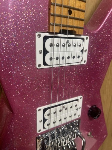 Killer KG-Exploder Electric Guitar Twinkle Pink Refinish Vintage Gold Used - 第 2/10 張圖片