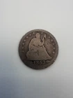 1853 Seated Liberty Silver Eagle Quarter Coin With Arrows