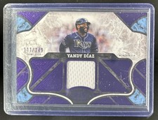 2025 Topps Tier One Yandy Diaz Jersey Purple Foil #/149 Rays