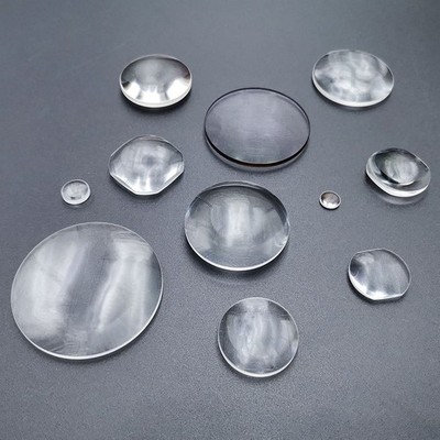 19-90mm Convex Lens Magnifier Optical Glass Biconvex Lens physics experiment