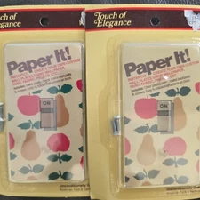 2 Sealed American Tack & Hardware Co. Custom Photo Light Switch Plate 