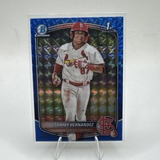 2025 Bowman - Chrome Sammy Hernandez #BCP-66 1st Blue Geometric Refractor /150