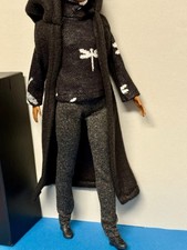 Barbie Fashion -Rollkragen Pullover , Hose Schuhe ,Kapuzen Weste ,