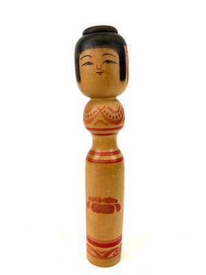 Vintage japanische Kokeshi Puppe Holz traditionell alt Handarbeit Kogei Kunst