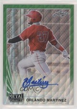 2021 Leaf Metal Draft 1990 Green Wave 4/5 Orlando Martinez #LA-OM1 Auto 0c3e