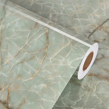 Green Marble Contact Paper for Countertops Waterproof Granite Peel and Stick ...