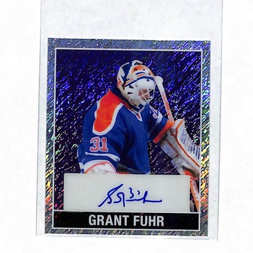2025 Leaf Metal Hockey Grant Fuhr 7/7 Mini Purple Auto Autograph Card