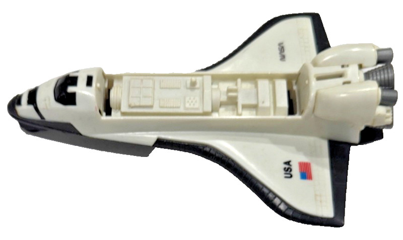 Vintage 1985 Tonka NASA Space Shuttle USA Toy – White/Black – Space Exploration