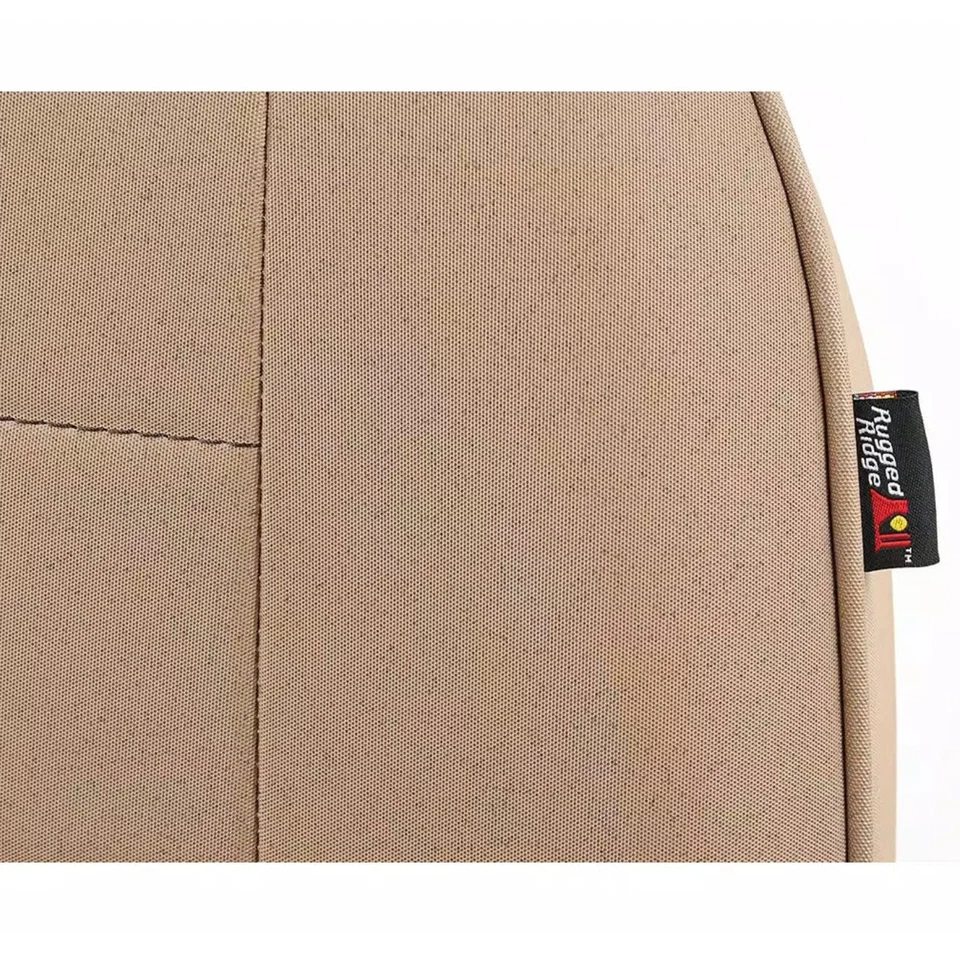 Rugged Ridge Tan Low-Back Front Vinyl Seat for Jeep CJ-3 CJ-5 CJ-6 CJ-7 Single Foto 2 de 4
