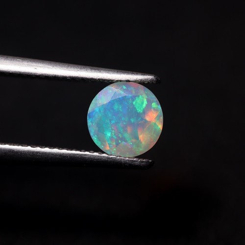 7 MM Round Natural AAAA Sparkle Rainbow Flashy Fire Ethiopian Opal Calibrated - Picture 10 of 10