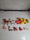 Vintage Fisher-Price Little People Farm Animals Tractors Figures Lot (C4)