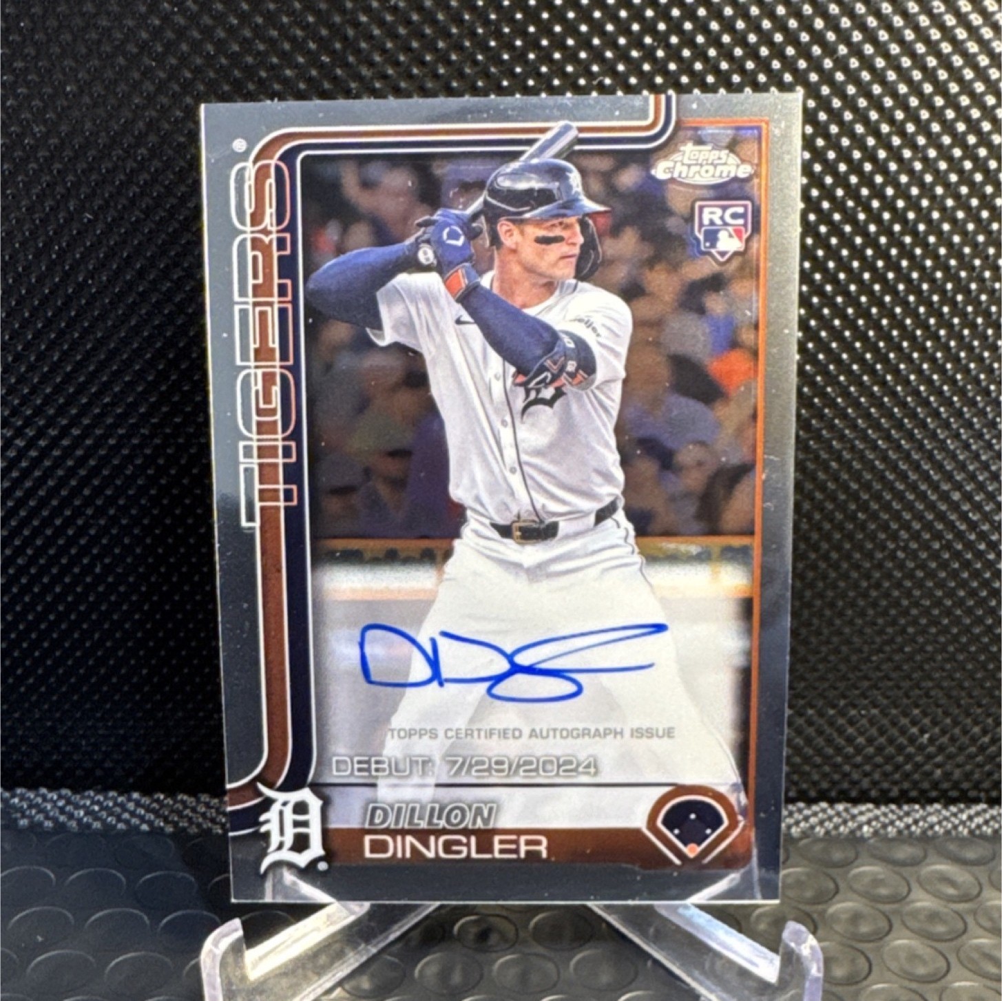 2025 Topps Chrome Dillon Dingler RC Auto Rookie Autographs RA-DD Detroit Tigers