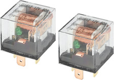 2 Pcs Waterproof Relay DC 12V 60A, 4 Pin Relay Car Charge Case Universal for Car