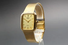 Vintage 1973 [N MINT] SEIKO Dolce 6020-4060 Qz Octagon Gold Mens Watch JAPAN