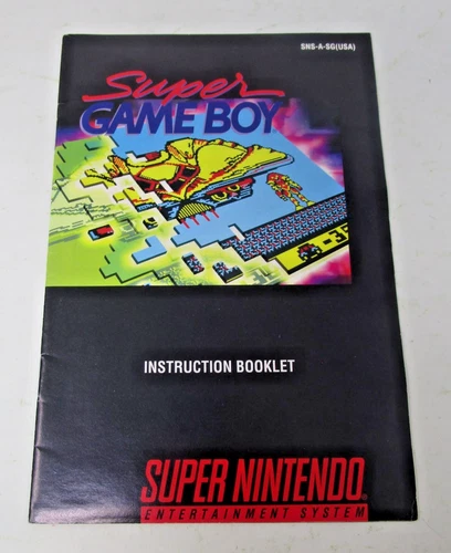 Super Game Boy Instruction Booklet Manual 1994 Vintage Retro Gaming SNES