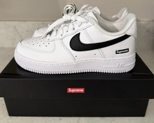 Supreme x Nike Air Force 1 Low Box Logo - Black White for Sale