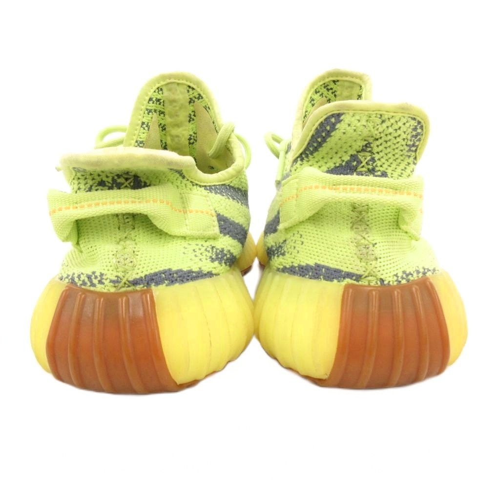 Adidas Yeezy Boost 350 V2 Fluorescent Yellow Mesh Sneakers 27cm Used thumbnail 4