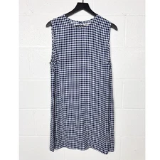 Reformation Gracelynn Gingham Mini Dress Blue White Madison Check
